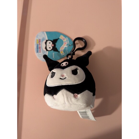 Squishmallows Sanrio 3.5-Inch Kuromi Official Jazwares Plush Bag Clip - Picture 1 of 4